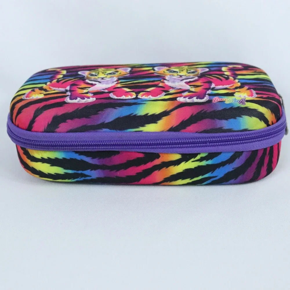 Lisa Frank Rainbow Forrest Tiger Storage Pencil Case Zipper Pouch 8